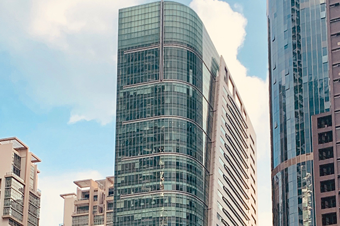Skyscraper in Malaysia in daylight, signifying the expansion of Antea's asset integrity solution delivery into Malaysia.