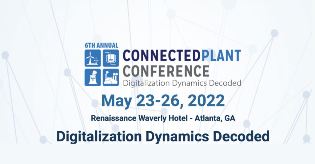 Event banner for 2022 Connected Plant Conference