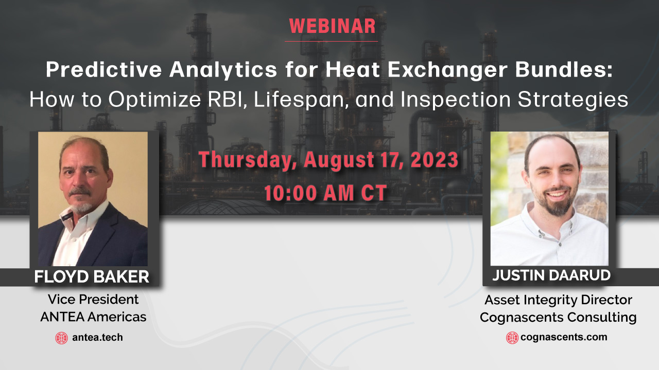 Predictive Analytics for Heat Exchanger Bundles: How to Optimize RBI, Lifespan, and Inspection Strategies