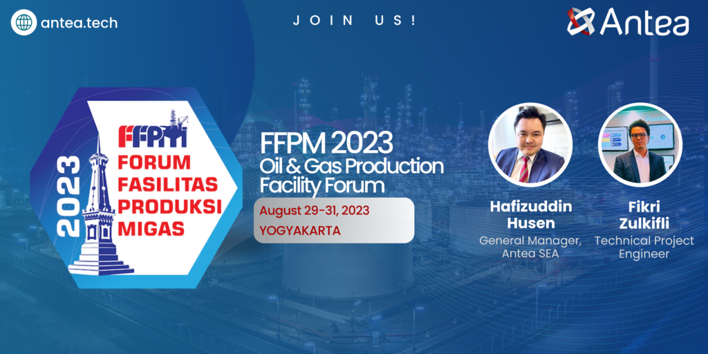 Banner that reads: Antea will be at FFPM 2023 Oil & Gas Production Facility Forum