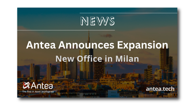 Graphic that reads: Antea Announces Expansion with New Office in Milan, antea.tech
