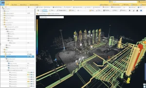 Image depicts a digital twin within an IDMS software.